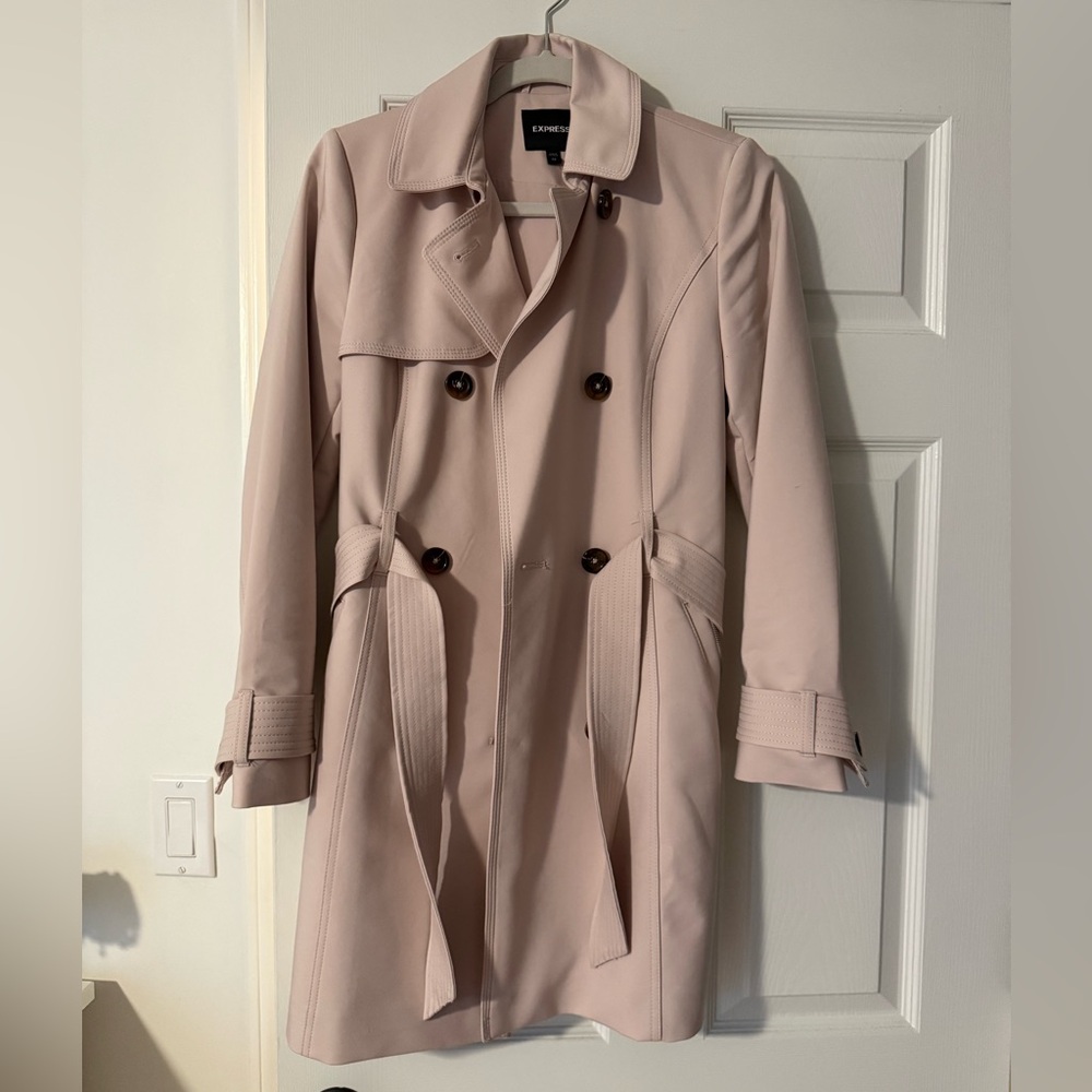 Express Women's Blush Trench Coat